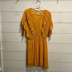 Scotch and Soda yellow Journée au Soleil dress✨